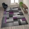 Flash Furniture Purple 8' x 10' Modern Color Blocked Area Rug -Rugs&Mats Official Shop Belnick20LLC ACDxxRGTRZ861xx810xxPUxxGGxxLSxx850218
