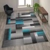 Flash Furniture Turquoise 8' x 10' Modern Color Blocked Area Rug -Rugs&Mats Official Shop Belnick20LLC ACDxxRGTRZ861xx810xxTQxxGGxxLSxx96db26