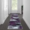 Flash Furniture Purple 2' x 7' Abstract Design Accent Area Rug -Rugs&Mats Official Shop Belnick20LLC ACDxxRGTRZ863xx27xxPUxxGGxxLSxxaff8f0