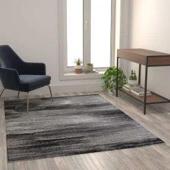 Flash Furniture Gray 5x7 Abstract Area Rug -Rugs&Mats Official Shop Belnick20LLC ACDxxRGTRZ863xx57xxGYxxGGxxLS2xxff333b