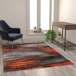Flash Furniture Orange 5x7 Abstract Area Rug -Rugs&Mats Official Shop Belnick20LLC ACDxxRGTRZ863xx57xxORxxGGxxLS2xx63ebe4
