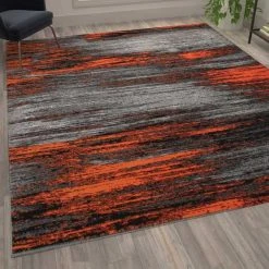 Flash Furniture Orange 8x10 Abstract Area Rug -Rugs&Mats Official Shop Belnick20LLC ACDxxRGTRZ863xx810xxORxxGGxxLS2xx8e89f9