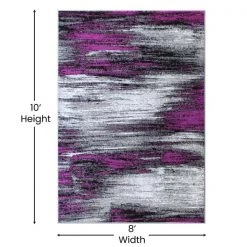Flash Furniture Purple 8x10 Abstract Area Rug -Rugs&Mats Official Shop Belnick20LLC ACDxxRGTRZ863xx810xxPUxxGGxxDIMSxx350dcc