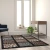 Flash Furniture 5' x 7' Animal Print Area Rug with Raised Squares
