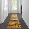 Flash Furniture Brown 2' x 7' Wilderness Theme Indoor Area Rug