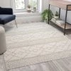 Flash Furniture 5'x7' Ivory Handwoven Geometric Area Rug