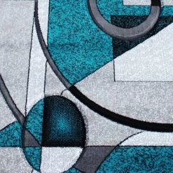 Flash Furniture Turquoise 2 x 7 Geometric Abstract Area Rug -Rugs&Mats Official Shop Belnick20LLC KPxxRG950xx27xxTQxxGGxxSAMPLExx905937