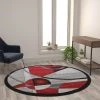 Flash Furniture Turquoise 5 x 5 Round Geometric Abstract Area Rug -Rugs&Mats Official Shop Belnick20LLC KPxxRG950xx55xxRDxxGGxxLSxx1d971c