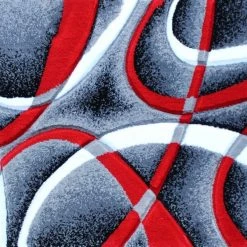 Flash Furniture Red 2' x 3' Modern Plush Abstract Area Rug -Rugs&Mats Official Shop Belnick20LLC KPxxRG951xx23xxRDxxGGxxSAMPLExx411680