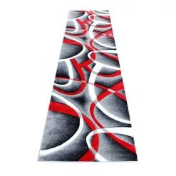 Flash Furniture Red 3' x 10' Modern Plush Abstract Area Rug -Rugs&Mats Official Shop Belnick20LLC KPxxRG951xx310xxRDxxGGxx046938
