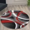 Flash Furniture Red 4' x 4' Modern Plush Abstract Area Rug -Rugs&Mats Official Shop Belnick20LLC KPxxRG951xx44xxRDxxGGxxLSxx5f624f