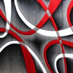 Flash Furniture Red 5' x 7' Modern Plush Abstract Area Rug -Rugs&Mats Official Shop Belnick20LLC KPxxRG951xx57xxRDxxGGxxSAMPLExxecf95a