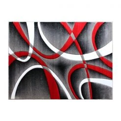 Flash Furniture Red 5' x 7' Modern Plush Abstract Area Rug -Rugs&Mats Official Shop Belnick20LLC KPxxRG951xx57xxRDxxGGxxc7da63