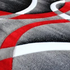 Flash Furniture Red 5' x 7' Modern Plush Abstract Area Rug -Rugs&Mats Official Shop Belnick20LLC KPxxRG951xx57xxRDxxGGxxinset1xx669396