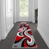 Flash Furniture Red 2' x 7' Modern Plush Abstract Area Rug -Rugs&Mats Official Shop Belnick20LLC KPxxRG952xx27xxRDxxGGxxLSxx594a85