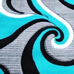 Flash Furniture Turquoise 3' x 10' Modern Plush Abstract Area Rug -Rugs&Mats Official Shop Belnick20LLC KPxxRG952xx310xxTQxxGGxxSAMPLExxd15f3f
