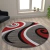 Flash Furniture Red 5' x 5' Modern Plush Abstract Area Rug -Rugs&Mats Official Shop Belnick20LLC KPxxRG952xx55xxRDxxGGxxLSxx97028a