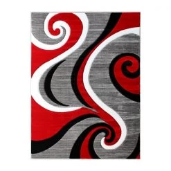 Flash Furniture Red 8' x 10' Modern Plush Abstract Area Rug -Rugs&Mats Official Shop Belnick20LLC KPxxRG952xx810xxRDxxGGxxaf20ae