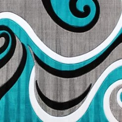 Flash Furniture Turquoise 8' x 10' Modern Plush Abstract Area Rug -Rugs&Mats Official Shop Belnick20LLC KPxxRG952xx810xxTQxxGGxxSAMPLExxb9e965