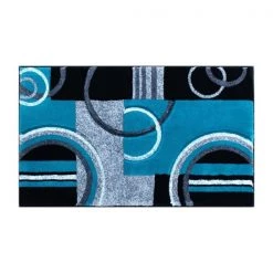Flash Furniture Turquoise 2' x 3' Geometric Abstract Area Rug -Rugs&Mats Official Shop Belnick20LLC KPxxRG953xx23xxTQxxGGxx22066e