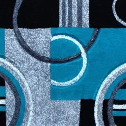 Flash Furniture Turquoise 2' x 3' Geometric Abstract Area Rug -Rugs&Mats Official Shop Belnick20LLC KPxxRG953xx23xxTQxxGGxxSAMPLExx3c0cf8