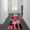 Flash Furniture Red 2' x 7' Geometric Abstract Area Rug -Rugs&Mats Official Shop Belnick20LLC KPxxRG953xx27xxRDxxGGxxLSxx6571fd