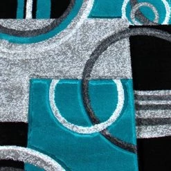 Flash Furniture Turquoise 2' x 7' Geometric Abstract Area Rug -Rugs&Mats Official Shop Belnick20LLC KPxxRG953xx27xxTQxxGGxxSAMPLExxdd0db6