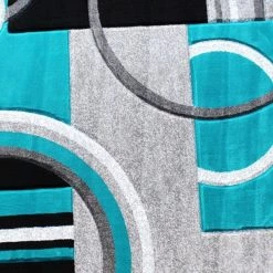 Flash Furniture Turquoise 5' x 5' Geometric Abstract Area Rug -Rugs&Mats Official Shop Belnick20LLC KPxxRG953xx55xxTQxxGGxxSAMPLExxeed150