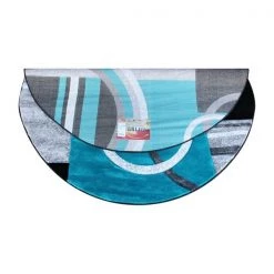 Flash Furniture Turquoise 5' x 5' Geometric Abstract Area Rug -Rugs&Mats Official Shop Belnick20LLC KPxxRG953xx55xxTQxxGGxxinset1xx889720