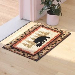 Flash Furniture 2' x 3' Brown Rustic Bear and Cub Olefin Area Rug -Rugs&Mats Official Shop Belnick20LLC KPxxRGB3940xx23xxBNxxGGxxLS2xxd53064