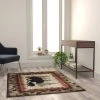Flash Furniture 4' x 5' Brown Rustic Bear and Cub Olefin Area Rug -Rugs&Mats Official Shop Belnick20LLC KPxxRGB3940xx45xxBNxxGGxxLSxx24d70d