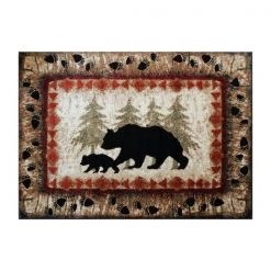 Flash Furniture 6' x 9' Brown Rustic Bear and Cub Olefin Area Rug -Rugs&Mats Official Shop Belnick20LLC KPxxRGB3940xx69xxBNxxGGxx7c679e