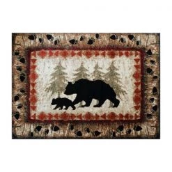 Flash Furniture 8' x 10' Brown Rustic Bear and Cub Olefin Area Rug -Rugs&Mats Official Shop Belnick20LLC KPxxRGB3940xx810xxBNxxGGxxb085ba