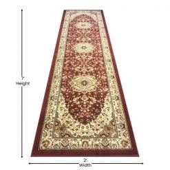 Flash Furniture Burgundy 2 x 7 Traditional Persian Style Area Rug -Rugs&Mats Official Shop Belnick20LLC NRxxRG11xx27xxBUxxGGxxDIMSxxb49fc5