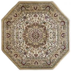 Flash Furniture Ivory 4x4 Octagon Traditional Persian Style Rug -Rugs&Mats Official Shop Belnick20LLC NRxxRG1882xx44xxIVxxGGxxf322ff