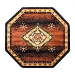 Flash Furniture Black 4 x 4 Southwestern Style Patterned Area Rug -Rugs&Mats Official Shop Belnick20LLC NRxxRGB357xx44xxBKxxGGxx2110b5