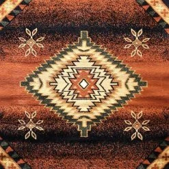 Flash Furniture Black 4 x 4 Southwestern Style Patterned Area Rug -Rugs&Mats Official Shop Belnick20LLC NRxxRGB357xx44xxBKxxGGxxSAMPLExx7653c8