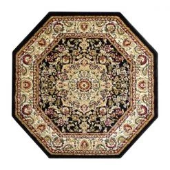 Flash Furniture Black 5x5 Octagon Traditional Persian Style Rug -Rugs&Mats Official Shop Belnick20LLC NRxxRGB401xx55OxxBKxxGGxx3dcf3b
