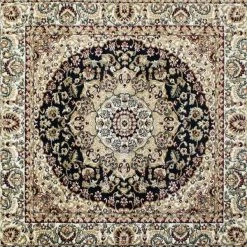 Flash Furniture Black 7x7 Square Traditional Persian Style Rug -Rugs&Mats Official Shop Belnick20LLC NRxxRGB401xx77SxxBKxxGGxxSAMPLExx3ac837