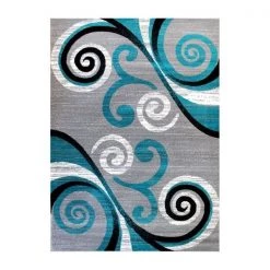 Flash Furniture Turquoise 8' x 10' Distressed Abstract Area Rug -Rugs&Mats Official Shop Belnick20LLC OKRxxRG1100xx810xxTQxxGGxxe83321