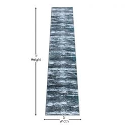 Flash Furniture 2' x 11' Turquoise Distressed Olefin Area Rug -Rugs&Mats Official Shop Belnick20LLC OKRxxRG1102xx211xxTQxxGGxxDIMSxx74834f