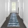 Flash Furniture 2' x 11' Turquoise Distressed Olefin Area Rug