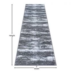 Flash Furniture 2' x 7' Gray Distressed Olefin Area Rug -Rugs&Mats Official Shop Belnick20LLC OKRxxRG1102xx27xxGYxxGGxxDIMSxx9a7edb