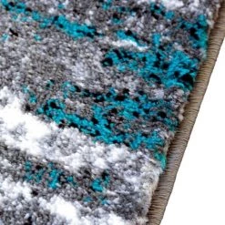 Flash Furniture 3' x 16' Turquoise Distressed Olefin Area Rug -Rugs&Mats Official Shop Belnick20LLC OKRxxRG1102xx316xxTQxxGGxxinset1xx07415c