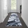 Flash Furniture Gray 2' x 7' Modern Swirl Pattern Area Rug -Rugs&Mats Official Shop Belnick20LLC OKRxxRG1103xx27xxGYxxGGxxLSxxcc16fb