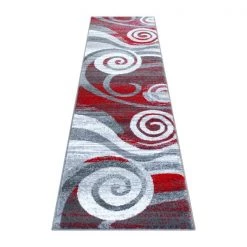 Flash Furniture Red 2' x 7' Modern Swirl Pattern Area Rug -Rugs&Mats Official Shop Belnick20LLC OKRxxRG1103xx27xxRDxxGGxx538ced