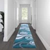 Flash Furniture Turquoise 3' x 16' Modern Swirl Pattern Area Rug -Rugs&Mats Official Shop Belnick20LLC OKRxxRG1103xx316xxTQxxGGxxLSxx008bae