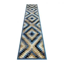Flash Furniture Blue 2' x 11' Diamond Patterned Area Rug -Rugs&Mats Official Shop Belnick20LLC OKRxxRG1106xx211xxBLxxGGxx8a4d37
