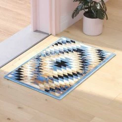 Flash Furniture Blue 2' x 3' Diamond Patterned Area Rug -Rugs&Mats Official Shop Belnick20LLC OKRxxRG1106xx23xxBLxxGGxxLS2xx29d52b