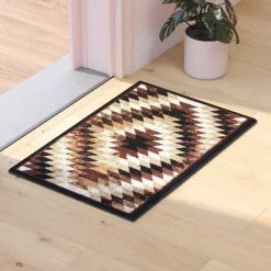 Flash Furniture Brown 2' x 3' Diamond Patterned Area Rug